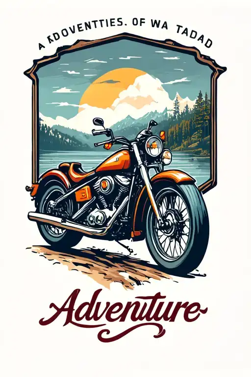 adventure motorcycle travel tattoo tattoo design idea