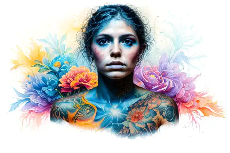 Portrait demonstrating my strong mental tattoo design idea