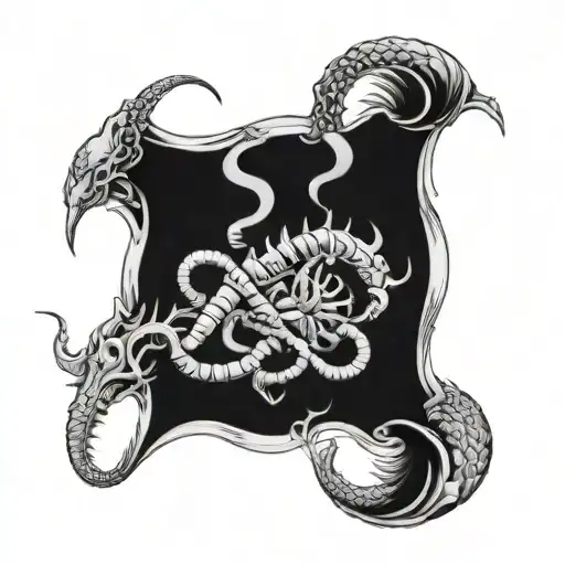 Scorpio cancer Capricorn piseces tattoo design idea