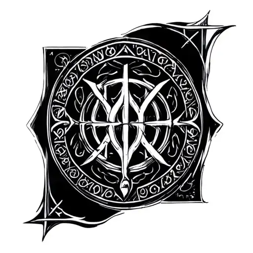 Anglo Saxon Runes tattoo design idea