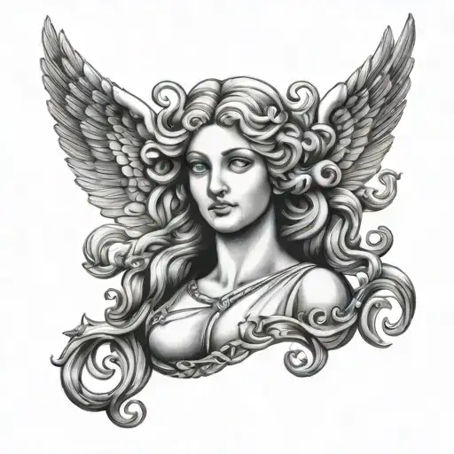 goddess aphrodite tattoo design idea