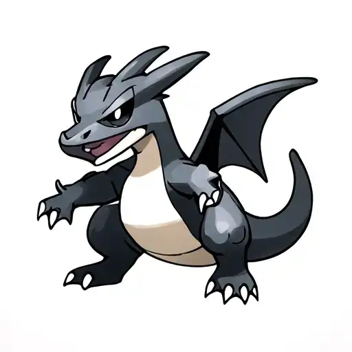 charizard Pokémon tattoo design idea