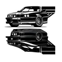 BMW e36 tattoo design idea