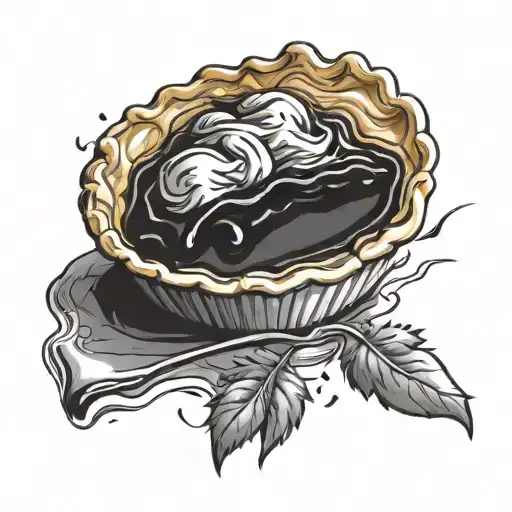 Make a pie tattoo design idea