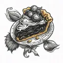 Make a pie tattoo design idea