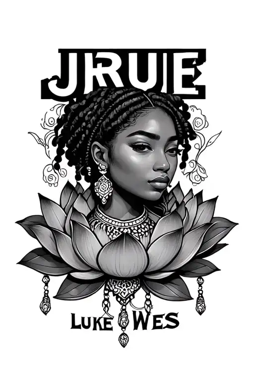 "Jrue Luke Wes" lotus Mandela line work light dainty dangling jewelry linework tattoo design idea