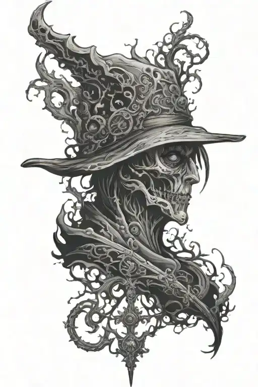 bloodborne inspired tattoo tattoo design idea