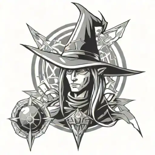 Dark Magician tattoo design idea