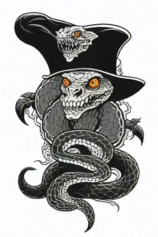 join or die snake tattoo design idea