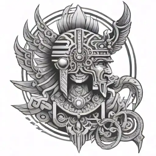 Anunnaki tattoo design idea