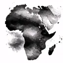 Africa Map tattoo design idea