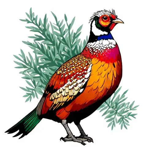 Hunting A Pheasant In The tattoo design idea