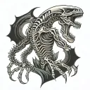 Xenomorph tattoo design idea