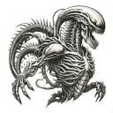 Xenomorph tattoo design idea