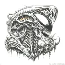 Xenomorph tattoo design idea