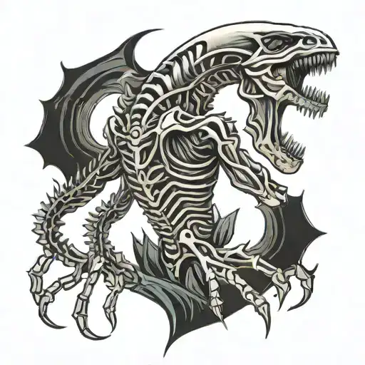 Xenomorph tattoo design idea