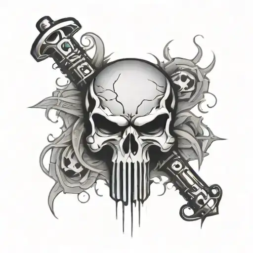 punisher skull tattoo design tattoo design idea