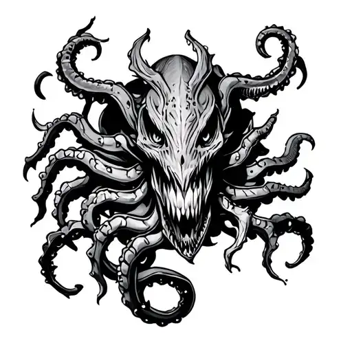 evil kracken elbow to wrist tattoo tattoo design idea