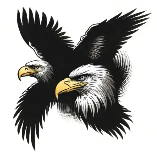eagle with blue eyes for my shoulder tattoo design idea