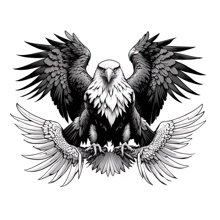 Eagle tattoo design idea