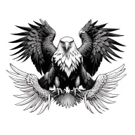 Eagle tattoo design idea