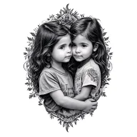 Children names Tucker and Tate tattoo design idea