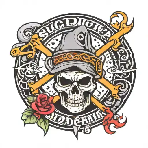 The band suicidal tendencies crossed with the band sublime tattoo design idea