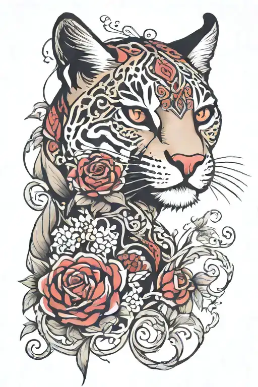 puma tattoo design idea