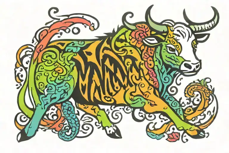 mama tried calf sized tatto tattoo design idea