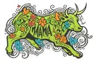 mama tried calf sized tatto tattoo design idea