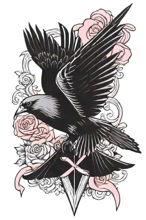 A half sleeve tattoo that has a SR -71 Black bird plane, a cardinal, blue bird, pink ribbon to symbolize breast cancer a tattoo design idea