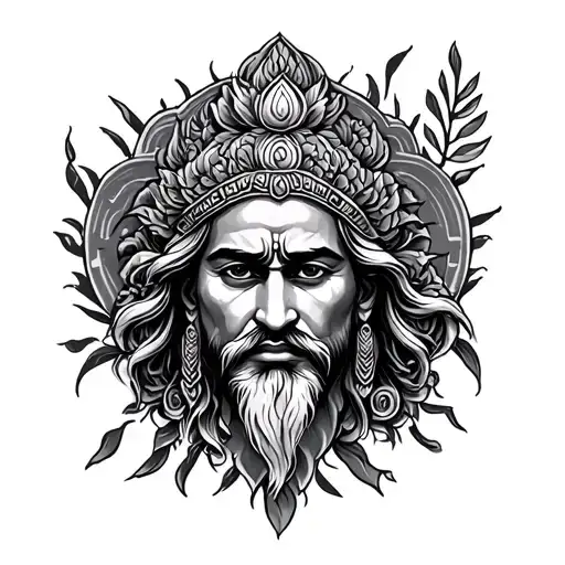Baba jayaguru tattoo design idea