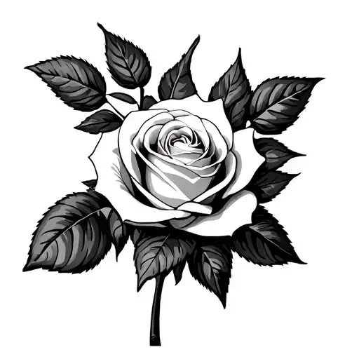 white rose leeds united tattoo design idea