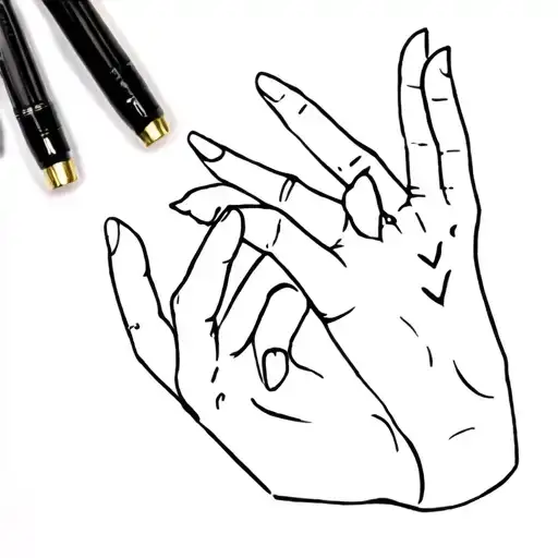 sign language for I love you tattoo design idea
