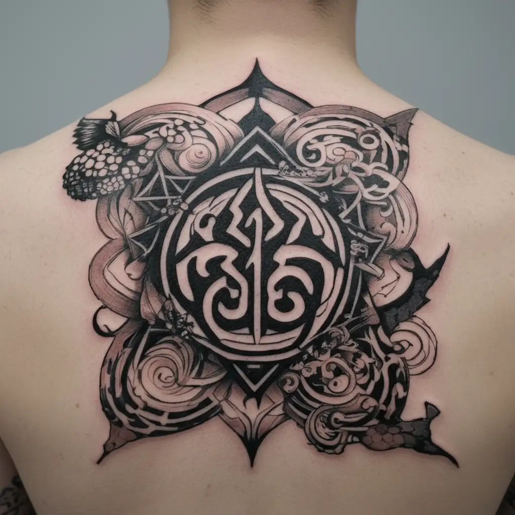 wabi-sabi symbol tattoo design idea