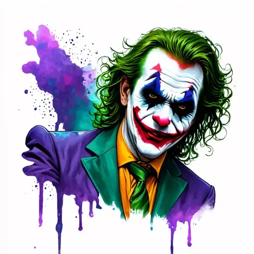 Joker ha ha ha tattoo design idea
