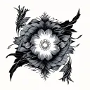 three tomoe patterns forming tattoo design idea