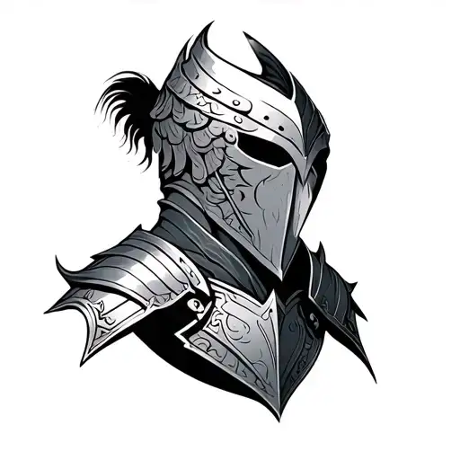 Armour tattoo design idea