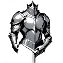 Armour tattoo design idea