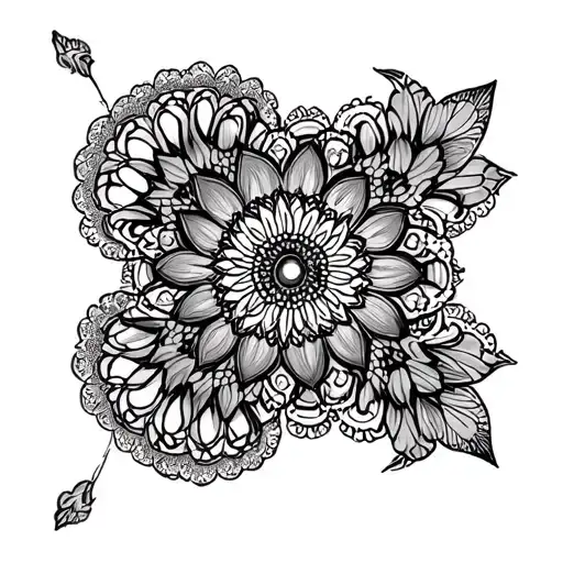 Lace Mandala tattoo design idea