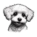 Bichon Frise tattoo design idea