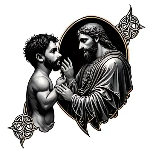 Celtic Father Son tattoo design idea