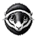 add snake eyes to the sheeps eyes tattoo design idea