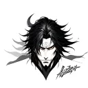 Aizen tattoo design idea