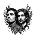 brothers forever & always tattoo design idea