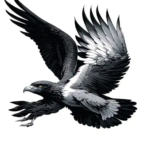 Madonna prey soaring high tattoo design idea