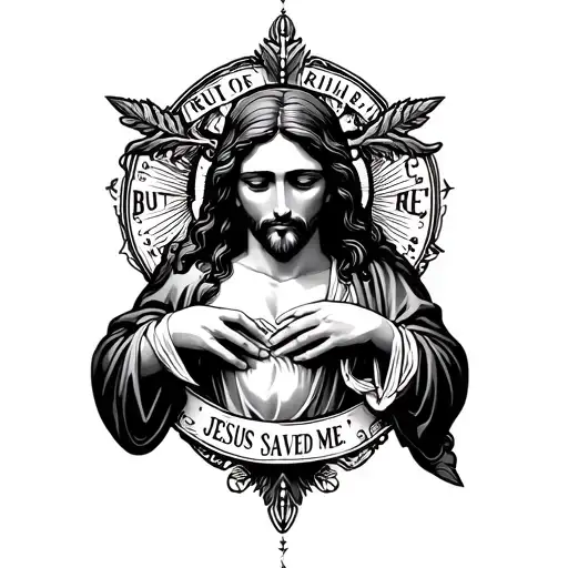 postpartum rage but Jesus saved me tattoo design idea