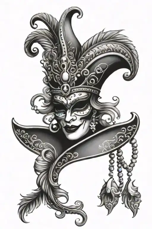 Mardi Gras tattoo design idea