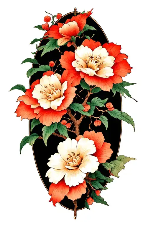 Arbol Flor by Loto Flower tattoo design idea