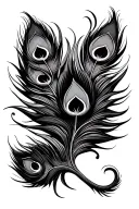 trishul peacock feather hanuman tattoo featuring tattoo design idea